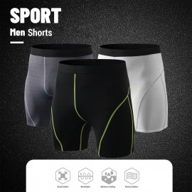 Men Sport Shorts Elastic Bodycon Quick-dry Athlete Fitness Gym Yoga Shorts