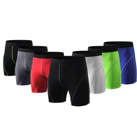 Men Sport Shorts Elastic Bodycon Quick-dry Athlete Fitness Gym Yoga Shorts