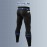 Men Sports Pants Elastic Waist Side Pockets Moisture-wicking Stretchy Tights Running Weightlifting Athletic Leggings