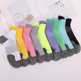 Ankle Socks Low Cut Ribbed Breathable Athletic Running Sport Jogger Socks