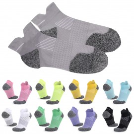 Ankle Socks Low Cut Ribbed Breathable Athletic Running Sport Jogger Socks