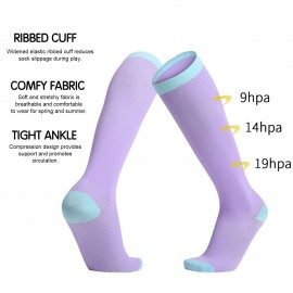 Sport Over the Calf Socks for Running Marathon Soccer Cycling Standing Athletic Stockings