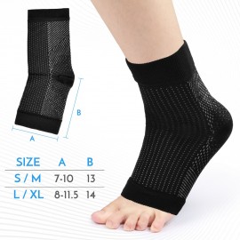 Toless Ankle Protective Sock High Elastic Pressure Support Stocking Ankle Brace Relief Support Socks