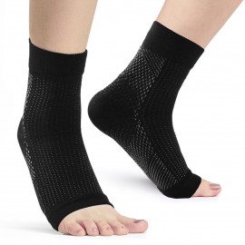 Toless Ankle Protective Sock High Elastic Pressure Support Stocking Ankle Brace Relief Support Socks