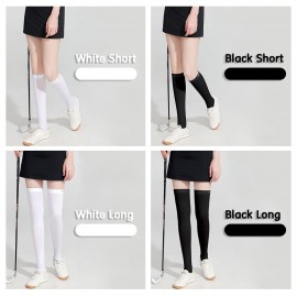 Sun Sleeves Leg Sleeves UV Protection Open Heel Cooling Sleeves Stockings for Tennis Golf