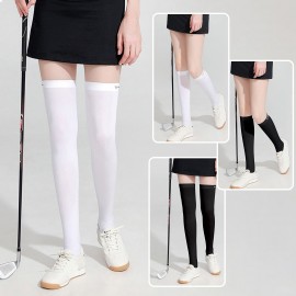 Sun Sleeves Leg Sleeves UV Protection Open Heel Cooling Sleeves Stockings for Tennis Golf