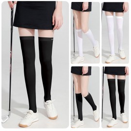 Sun Sleeves Leg Sleeves UV Protection Open Heel Cooling Sleeves Stockings for Tennis Golf