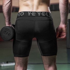 Men Quick Dry Shorts Running Leggings Running Tights Gym Training Fitness Sport Shorts Leggings Male Underwear