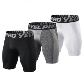 Men Quick Dry Shorts Running Leggings Running Tights Gym Training Fitness Sport Shorts Leggings Male Underwear