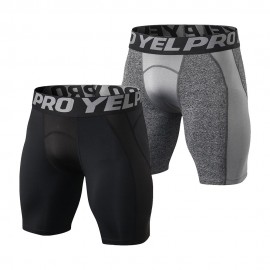 Men Quick Dry Shorts Running Leggings Running Tights Gym Training Fitness Sport Shorts Leggings Male Underwear