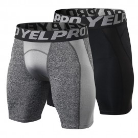 Men Quick Dry Shorts Running Leggings Running Tights Gym Training Fitness Sport Shorts Leggings Male Underwear