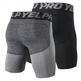 Men Quick Dry Shorts Running Leggings Running Tights Gym Training Fitness Sport Shorts Leggings Male Underwear