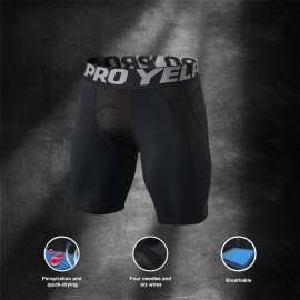 Men Quick Dry Shorts Running Leggings Running Tights Gym Training Fitness Sport Shorts Leggings Male Underwear