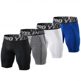 Men Quick Dry Shorts Running Leggings Running Tights Gym Training Fitness Sport Shorts Leggings Male Underwear