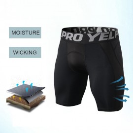 Men Quick Dry Shorts Running Leggings Running Tights Gym Training Fitness Sport Shorts Leggings Male Underwear