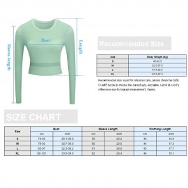 Women Yoga Workout Crop Shirts Mesh Splicing Long Sleeves Running Shirt Athletic Tops