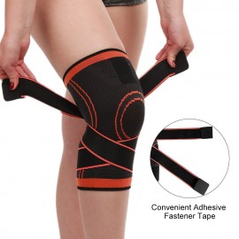 Basketball Knee Brace Pads Sports Knee Sleeve with Bandage Breathable Knee Support Protector