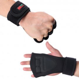 Weight Lifting Gloves Wrist Wraps Protection Fitness Gloves for Pull Ups Bodybuilding Powerlifting Training Wrist Support for Men and Women