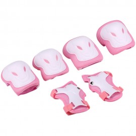 Kids Knee Pads Set 6 in 1 Protective Gear Kit Knee Elbow Pads with Wrist Guards Children Sports Safety Protection Pads for Cycling Roller Skating