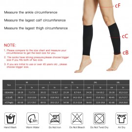 1 Pair Socks Men Women 20-30mmHg Stockings Sleeves for Varicose Vein Swelling