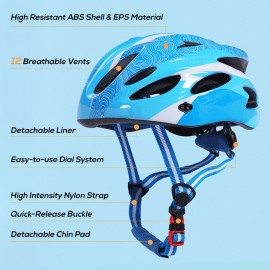 Adjustable Kid Outdoor Sports Protective Helmet Skateboard Helmet Impact Resistance Ventilation Helmet for 2-12 Years