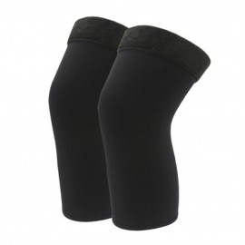 Pair of Knee Warmers Thermal Elastic Non-Slip Braces Protector Knee Pad Sleeve for Women