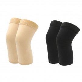 Pair of Knee Warmers Thermal Elastic Non-Slip Braces Protector Knee Pad Sleeve for Women