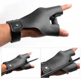 1pcs Archery Hand Guard Leather Finger Protector 2 Finger Protective Glove