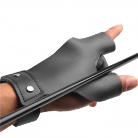 1pcs Archery Hand Guard Leather Finger Protector 2 Finger Protective Glove