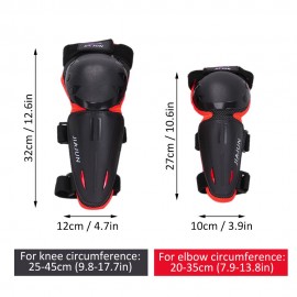 4pcs Knee Pads Elbow Pads Elbow Knee Guards Protective Gear for Kids Outdoor Sport Cycling Skating Skiing Skateboarding