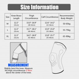 Knee Brace Sport Knee Sleeve Joint Support with Patella Pad for Running Tennis Basketball Hiking