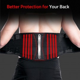 Sports Back Support Brace Breathable Waist Support Belt Adjustable Pain Relief Belt Waist Protective Belt