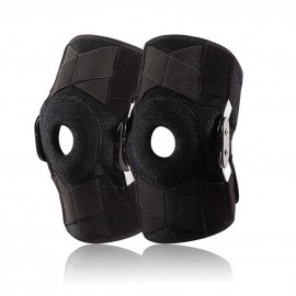 Sport Brace Adjustable Knee Band Knee Protective Bandage with Side Metal Stabilizer