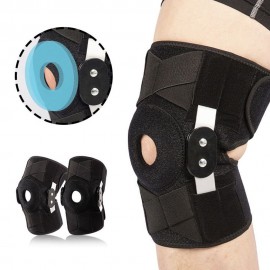 Sport Brace Adjustable Knee Band Knee Protective Bandage with Side Metal Stabilizer