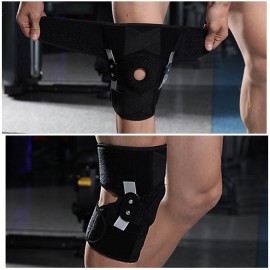 Sport Brace Adjustable Knee Band Knee Protective Bandage with Side Metal Stabilizer