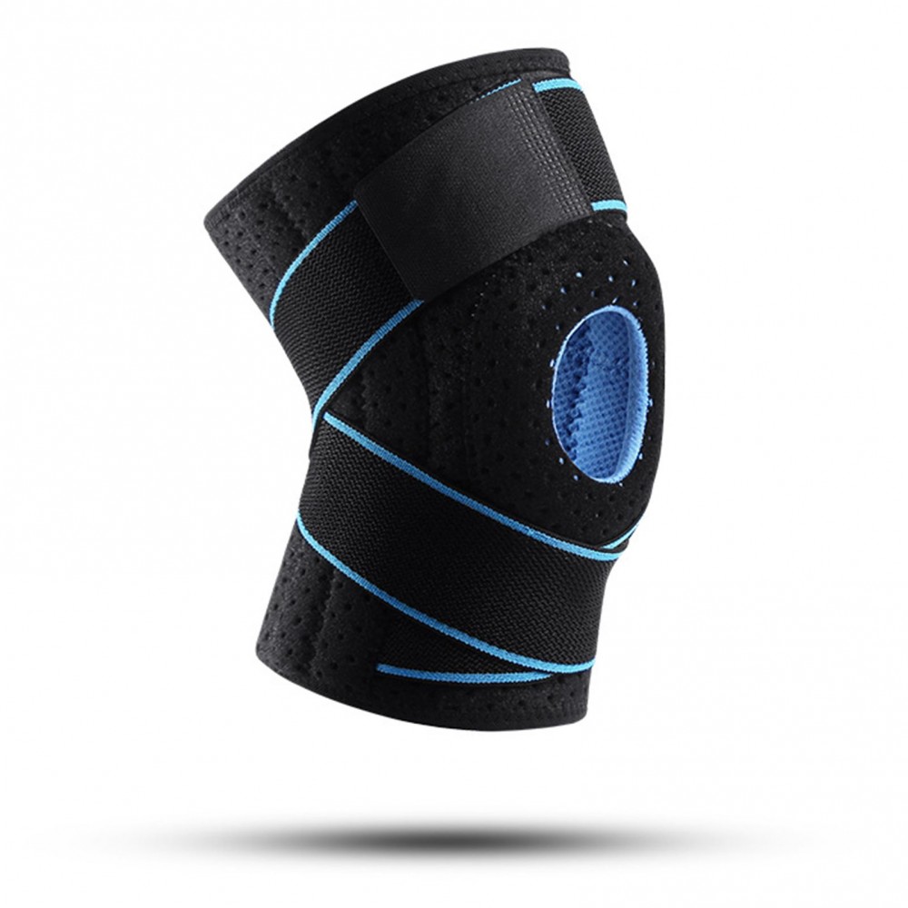 Sports Knee Brace Adjustable Knee Band Knee Protective Bandage with Spring Support