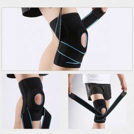 Sports Knee Brace Adjustable Knee Band Knee Protective Bandage with Spring Support