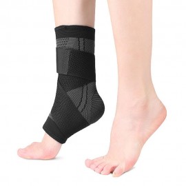 1pc Ankle Support Brace Breathable Adjustable Ankle Sleeve Wrap for Sprains Injury Recovery