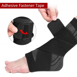 1pc Ankle Support Brace Breathable Adjustable Ankle Sleeve Wrap for Sprains Injury Recovery