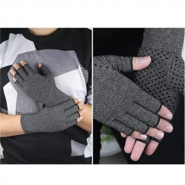 Anti-slip Fingerless Arthritis Gloves Carpal Tunnel Gloves for Computer Typing Pain Relief