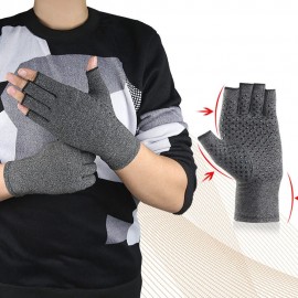 Anti-slip Fingerless Arthritis Gloves Carpal Tunnel Gloves for Computer Typing Pain Relief