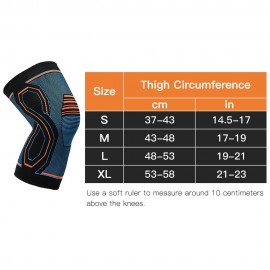 1PC High Elastic Knee Brace Stretchable Knee Protective Sleeve Breathable Leg Joint Protector Exercise Kneepad