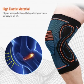 1PC High Elastic Knee Brace Stretchable Knee Protective Sleeve Breathable Leg Joint Protector Exercise Kneepad