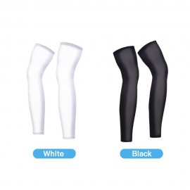 Outdoor Ice Silk Sleeve Calf Protective Sleeve Anti-Slip Leg UV Protection Sleeve for Cycling Running Basketball