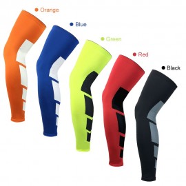 1pc Full Leg Knee Sleeve Men Women Long Leg Sleeve Protective Leg Brace for Sport Basketball Cycling Football