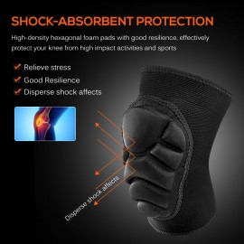 Kneepads Knee Protector Soft Breathable Knee Guards Elastic Knee Braces Knee Support for Volleyball Football Dance Yoga Tennis Running Cycling Mountaineering