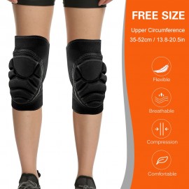 Kneepads Knee Protector Soft Breathable Knee Guards Elastic Knee Braces Knee Support for Volleyball Football Dance Yoga Tennis Running Cycling Mountaineering