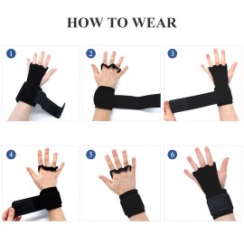 1 Pair Weight Lifting Gloves for Fitness Workout Bodybuilding Gym