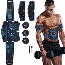 Muscle Stimulator Abdominal Muscle Electrostimulation Multifunctional Fitness Accessories ABS Stimulator Sculpting Massager Pad Home Gym Belly Arm Leg Massagers