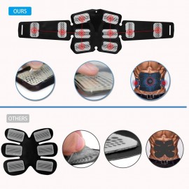 Muscle Stimulator Abdominal Muscle Electrostimulation Multifunctional Fitness Accessories ABS Stimulator Sculpting Massager Pad Home Gym Belly Arm Leg Massagers